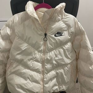 Nike Cream Puffer Jacket